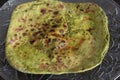 Bathua paratha on plate Royalty Free Stock Photo