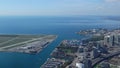 Bathurst Quay & Toronto City Airport Royalty Free Stock Photo