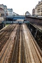 Railroad tracks in Batignolles, Paris