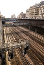 Railroad tracks in Batignolles, Paris