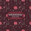 Batik Badak Banten - The Traditional of Banten Batik Royalty Free Stock Photo