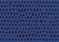 Batik fabric design with triangle shapes Royalty Free Stock Photo