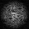 Batik Indonesia with Swirl Abstract Ornament Royalty Free Stock Photo