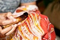 Batik Javanese technique. Indonesia.