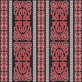 batik kalimantan abstract vertical pattern Royalty Free Stock Photo