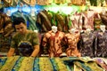 Batik Seller Bandung Indonesia 2011 Royalty Free Stock Photo
