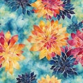 Batik texture background. Abstract colourful tie dye textile texture background. Retro, hippie and boho style Royalty Free Stock Photo