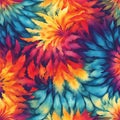 Batik texture background. Abstract colourful tie dye textile texture background. Retro, hippie and boho style Royalty Free Stock Photo