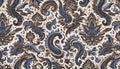 A Batik Tulis seamless background pattern, Ai generated image Royalty Free Stock Photo