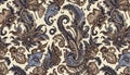 A Batik Tulis seamless background pattern, Ai generated image Royalty Free Stock Photo