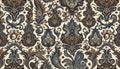 A Batik Tulis seamless background pattern, Ai generated image Royalty Free Stock Photo