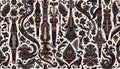 A Batik Tulis seamless background pattern, Ai generated image Royalty Free Stock Photo