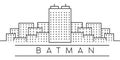 Batman city outline icon. Elements of Turkey cities illustration icons. Signs, symbols can be used for web, logo, mobile app, UI,