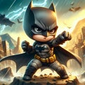 Batman in 3D chibi styles