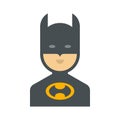 Batman vector flat color icon