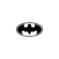 Batman logo editorial illustrative on white background Royalty Free Stock Photo