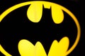 Batman logo on the screen