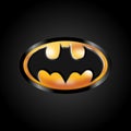 Batman logo vector 1989 Royalty Free Stock Photo