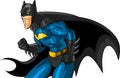 Batman ready to action in the night of gotham city Royalty Free Stock Photo