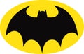 Batman Symbol on Yellow Oval