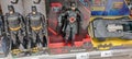 Batman toys for sale in a supermarket in Portimao in Portugal