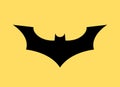 Batman vector logo concept icon. Bat man dark knight superhero cartoon abstract icon