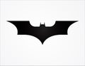 batman wing logo superhero silhouette logo template