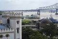 Baton Rouge, LA waterfront with Old State Capitol