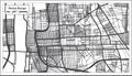 Baton Rouge Louisiana USA City Map in Retro Style. Outline Map.