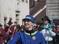 Baton twirler in spring parade