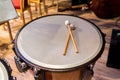 Batons on the drum