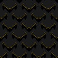 Bats background. Flock of flying bloodsuckers seamless pattern.