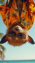 Bats: hanging upside down