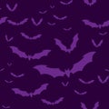 The bats pattern violet-01