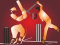 Batsman, Bowler, Cricket Icons for mobile concept and web apps.