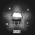 Batsman helmet for Cricket sport.