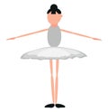 Battement ballet move, icon Royalty Free Stock Photo