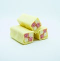 Battenburg cakes on White Background Royalty Free Stock Photo