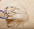 Batter Being Whipped with Mixer Royalty Free Stock Photo
