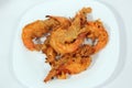 Batter fried prawns