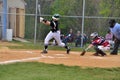 Batter in a high school softball game in Bowie, Maryland Royalty Free Stock Photo