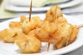 Battered and fried shrimps tapas