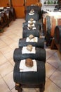 Series of Balsamic vinegar drums in Castelnuovo di Modena