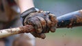 A batters hands on the bat showcasing their unique stance and grip