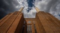Battersea, London, UK: Battersea Power Station south facade and chimneys Royalty Free Stock Photo