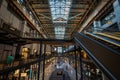 Battersea, London, UK: Battersea Power Station Turbine Hall A with escalator