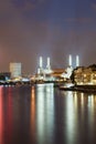 Battersea Power Station In London At Night Royalty Free Stock Photo