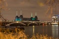 Battersea Power Station at Night,london uk