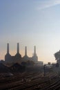 Battersea Power Station from Pimlico Royalty Free Stock Photo