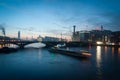 Battersea Railway Bridge and Power Station, London UK Royalty Free Stock Photo